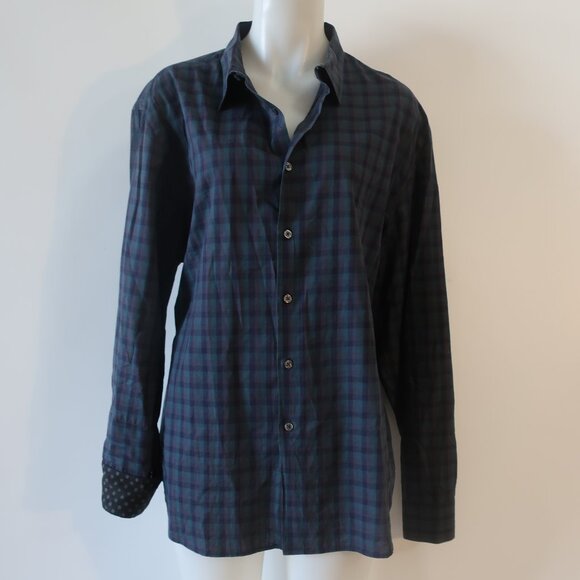 Mens Paul Smith Green, Black, Brown Plaid Button Down Shirt PS - Picture 1 of 7